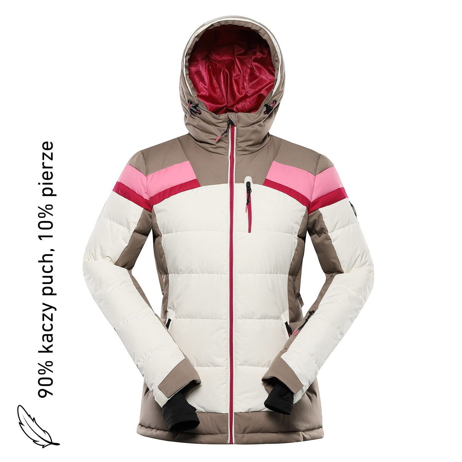 Kurtka damska narciarska puchowa Ferera